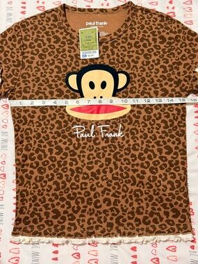Paul Frank Leopard Print Monkey Top